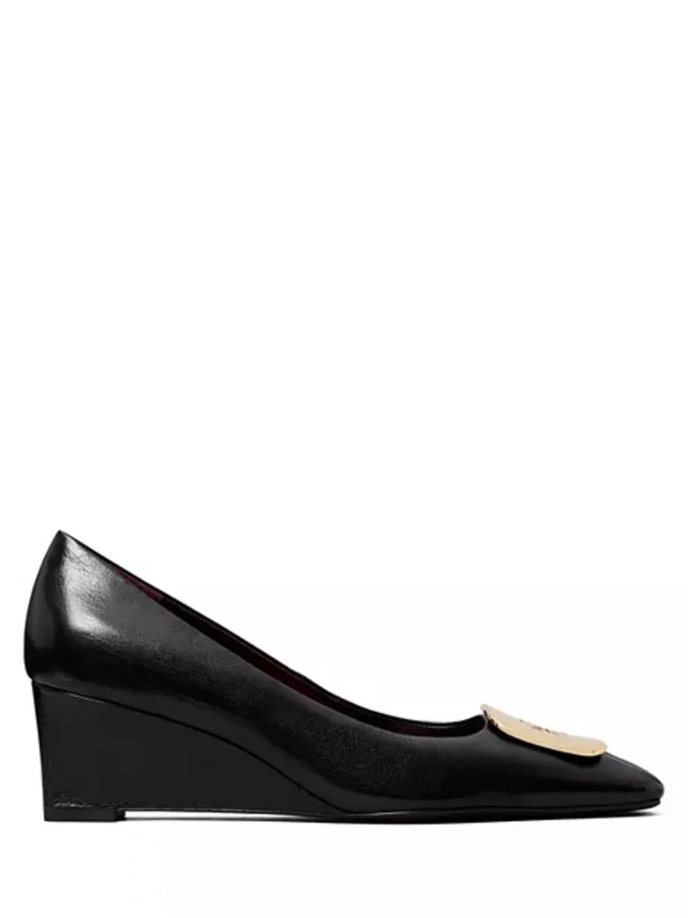 Tory Burch Georgia Wedge Pumps - Black